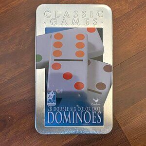 Dominoes set 28 piece Double 6 set LIKE NEW